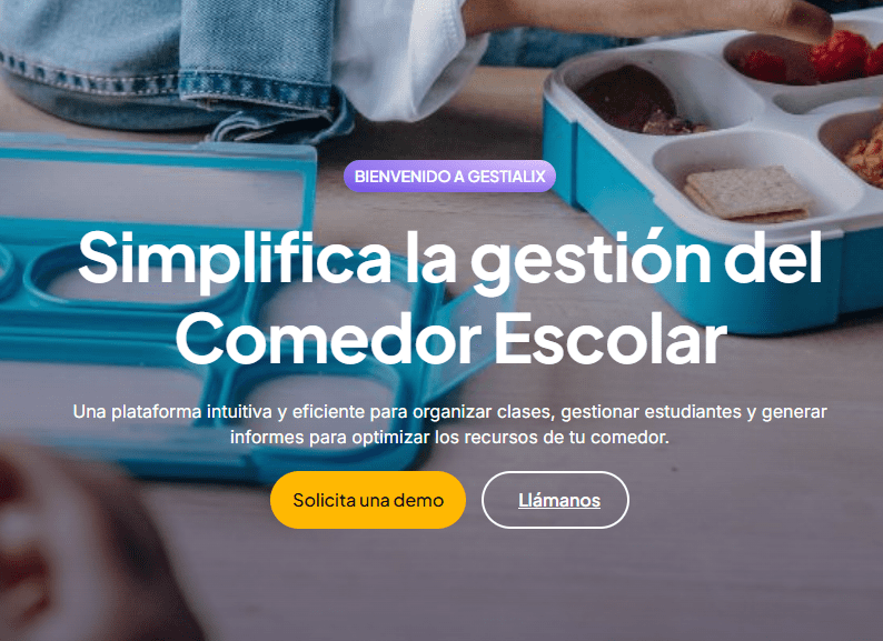 Desarrollo de App gestión de comedores escolares